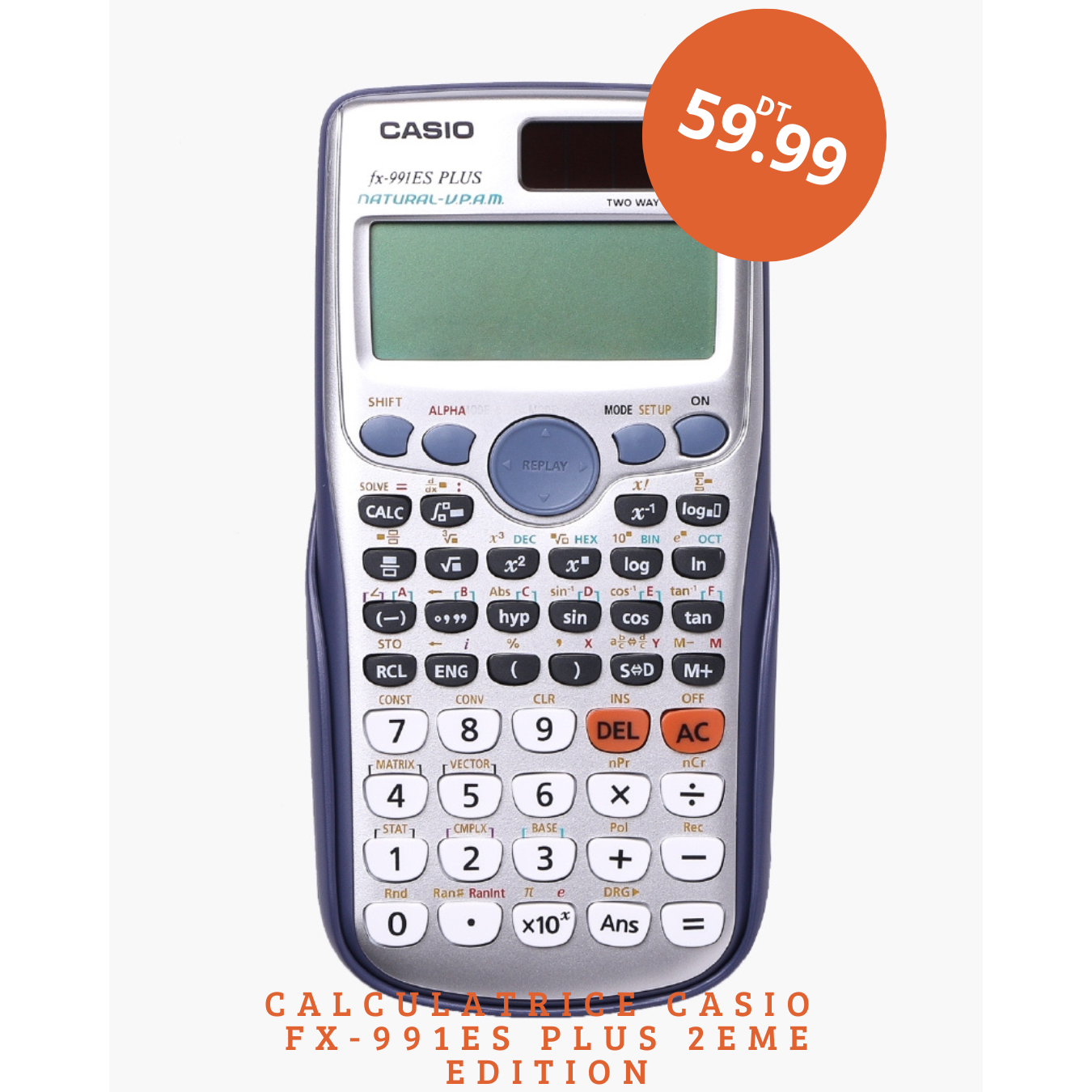 Image Calculatrice Casio Scientifique Fa-991Es - Gris