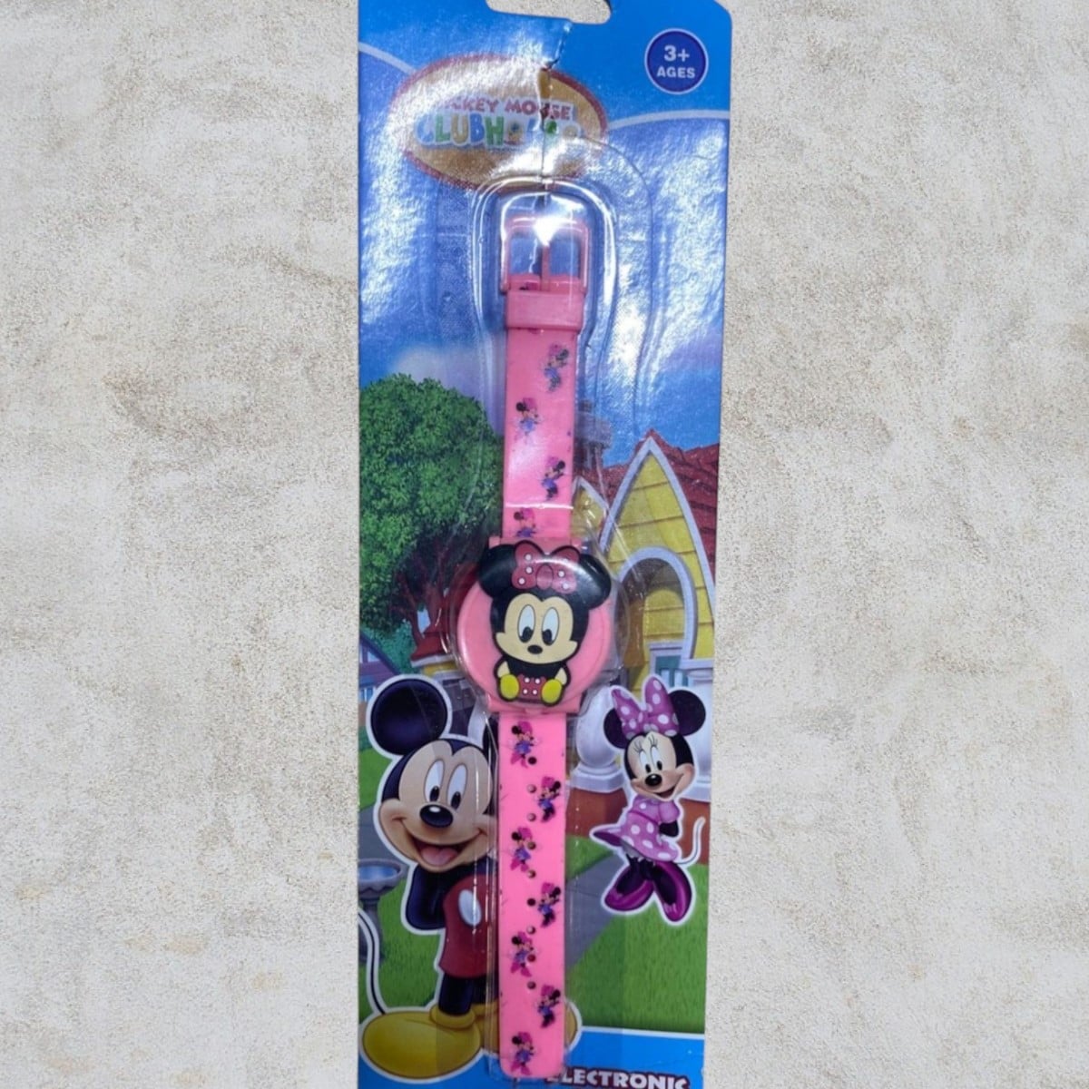 image Montre Mickey Mouse Avec Cache