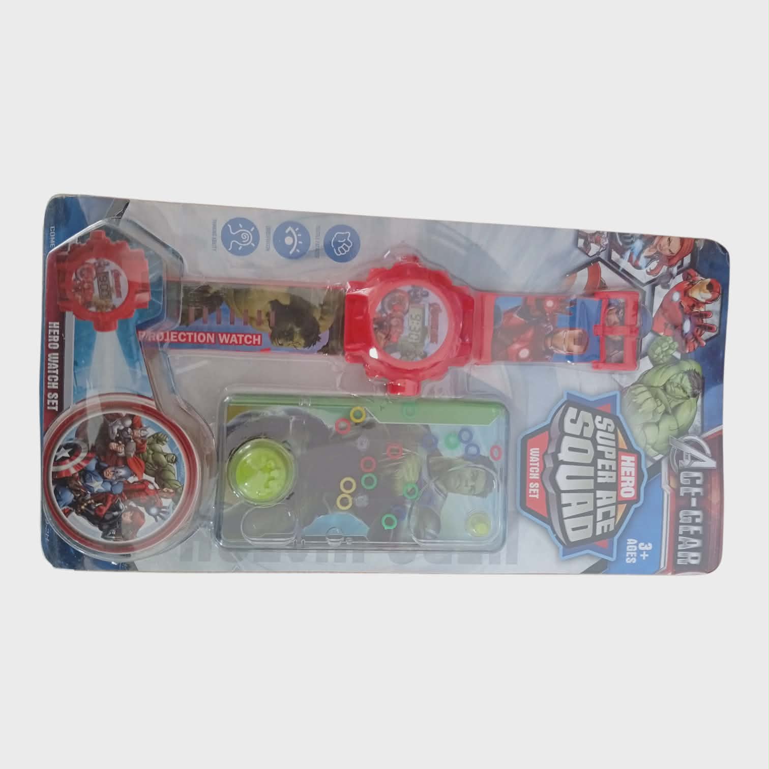 Image Montre Avengers Avec Projection + Jeu D'eau