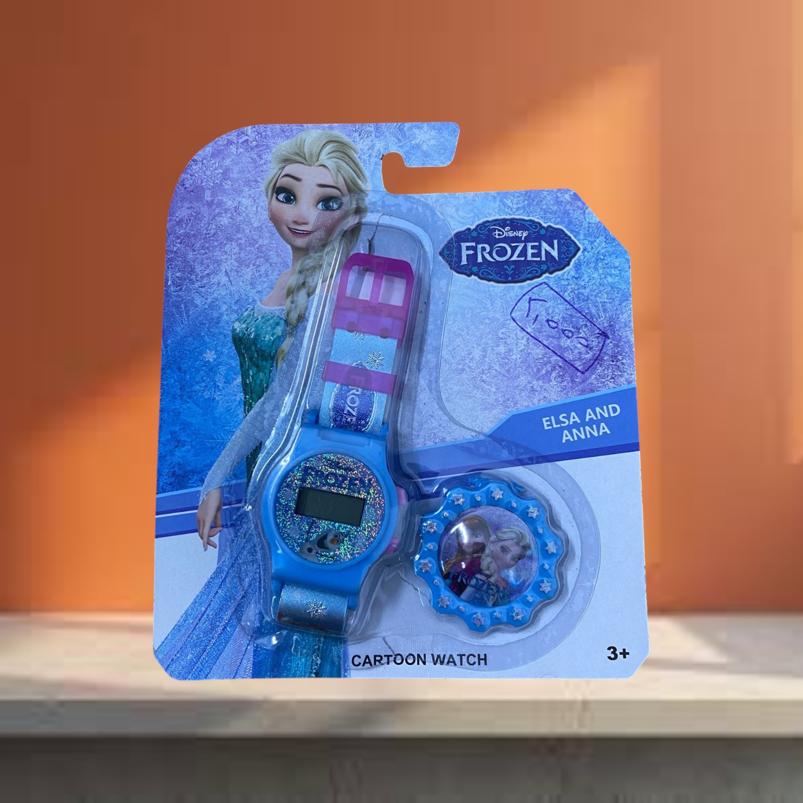 image Mini Montre Frozen Avec Cache
