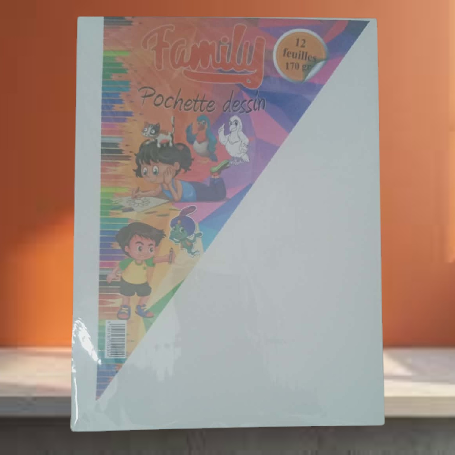 image Pack De 12 Feuilles De Dessin