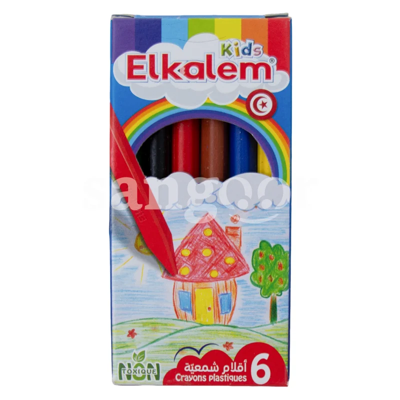 Image Crayons Plastiques El Kalem Kids 6 Colors