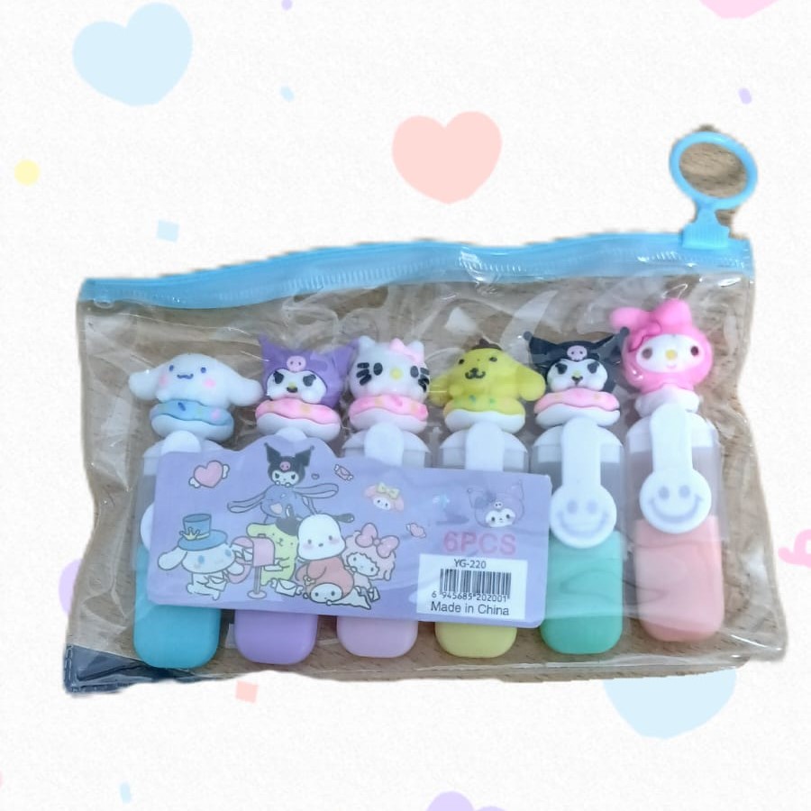 image Highlighters Hello Kitty 6 Pastel Colors