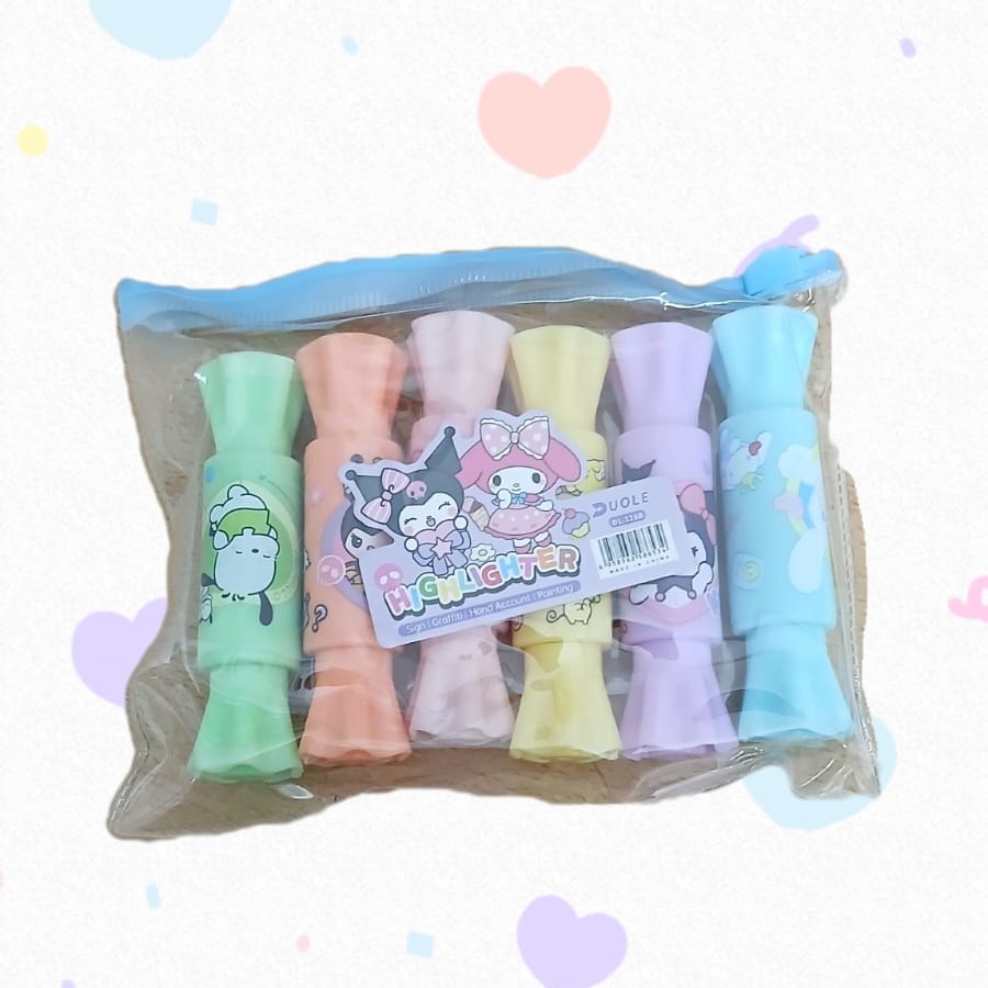 image Highlighters  6 Pastel Colors