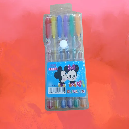 image Paillette Stylo 6 Couleurs