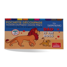 image Pochette Decoupage 12.5X20 Com 10 Couleurs