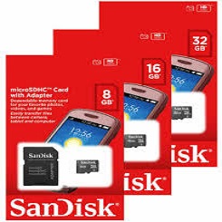image Carte Memoir Sandisk 4G