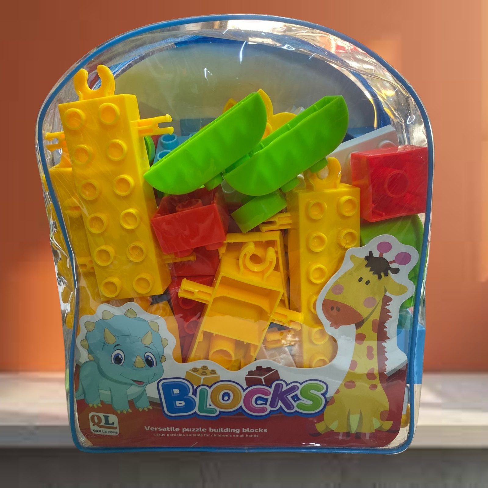 image Construction Colorée Blocs 80Piéces