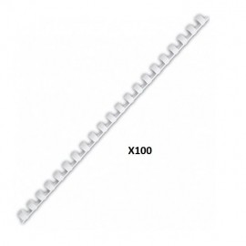 Image Paquet De 100 Spirales 12Mm Blanc