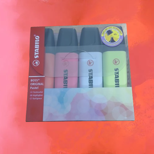 image Stabilo 4 Pastel Colors