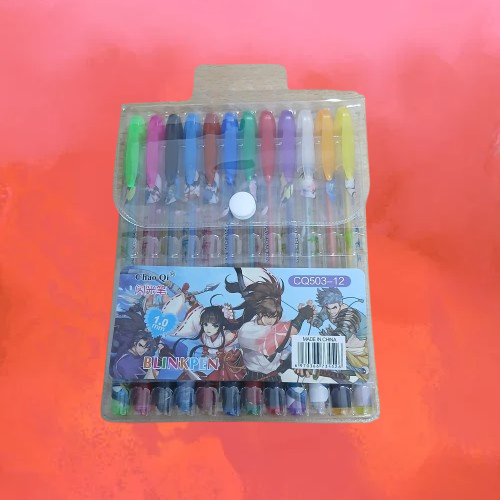 image Paillette Stylo 12 Couleurs