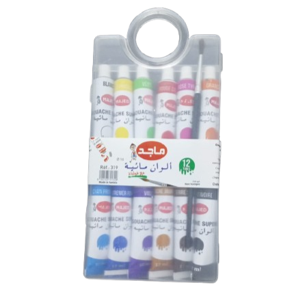 image Gouache De 12 + Pinceau